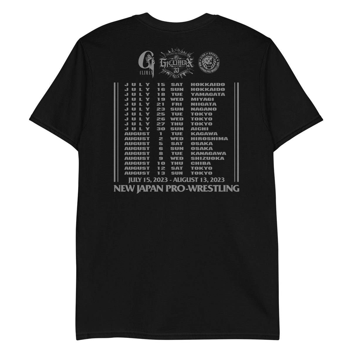 G1 Climax 33 T-Shirt – TOKON SHOP Global - New Japan Pro-Wrestling of