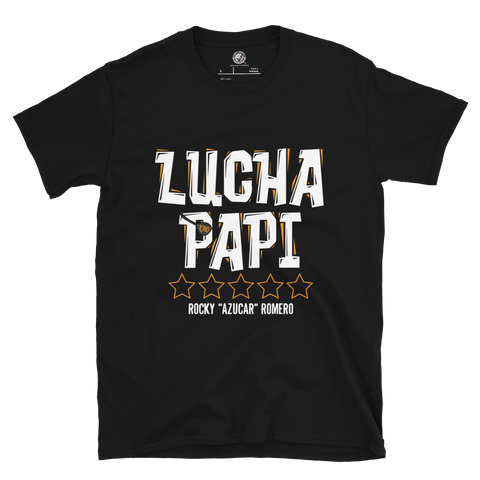 Rocky Romero Lucha Papi T-Shirt (GOLD INK VERSION)