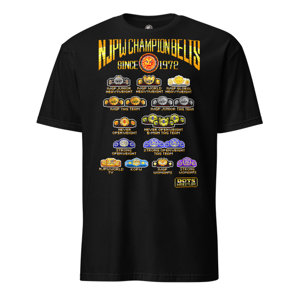 NJPW Championship Belts dots T-Shirt – TOKON SHOP Global