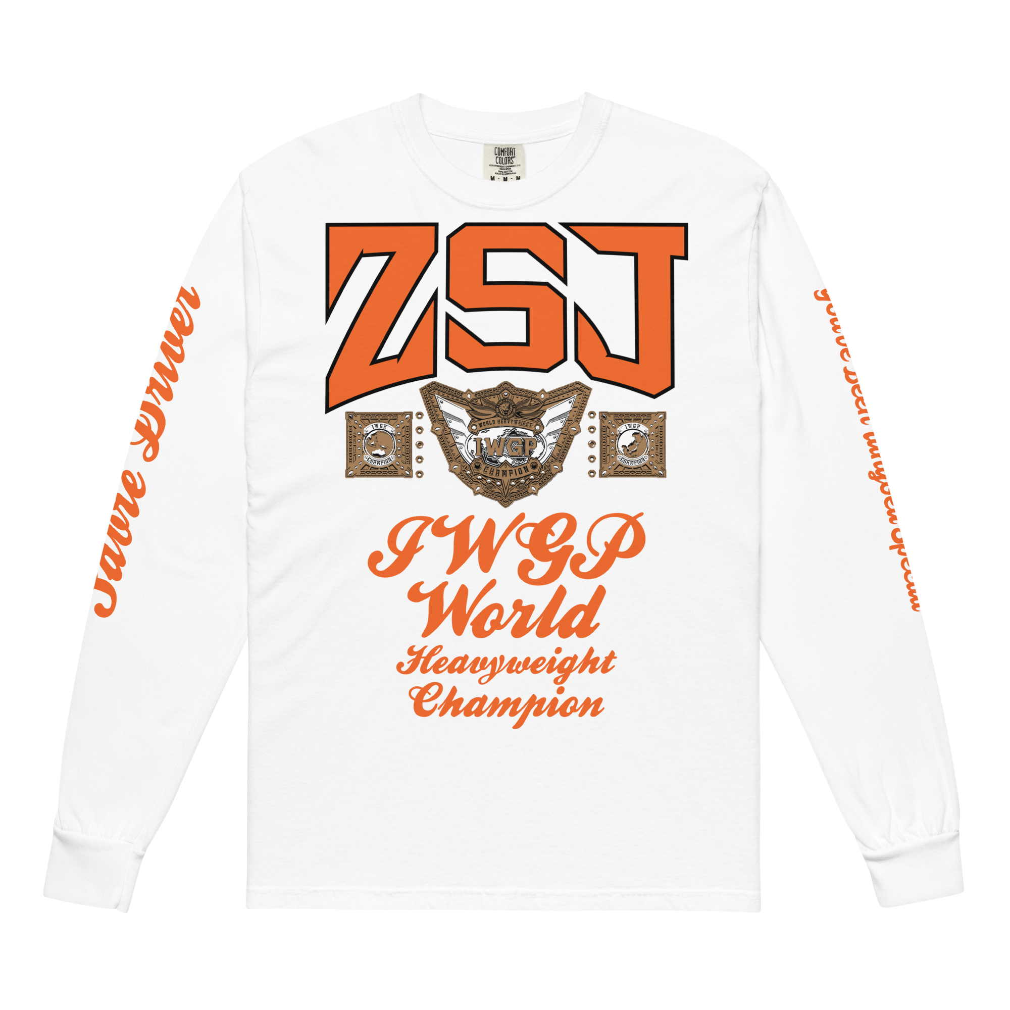 【CPGN STUDIO】Striped Waffen Logo Long Sleeve unisex-garment-dyed-