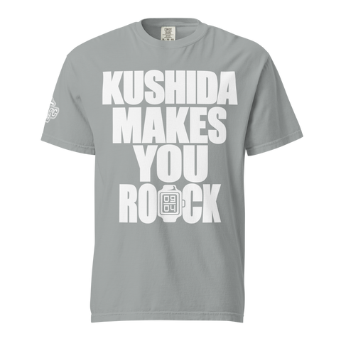 KUSHIDA - Makes You Rock T-shirt (Grey)