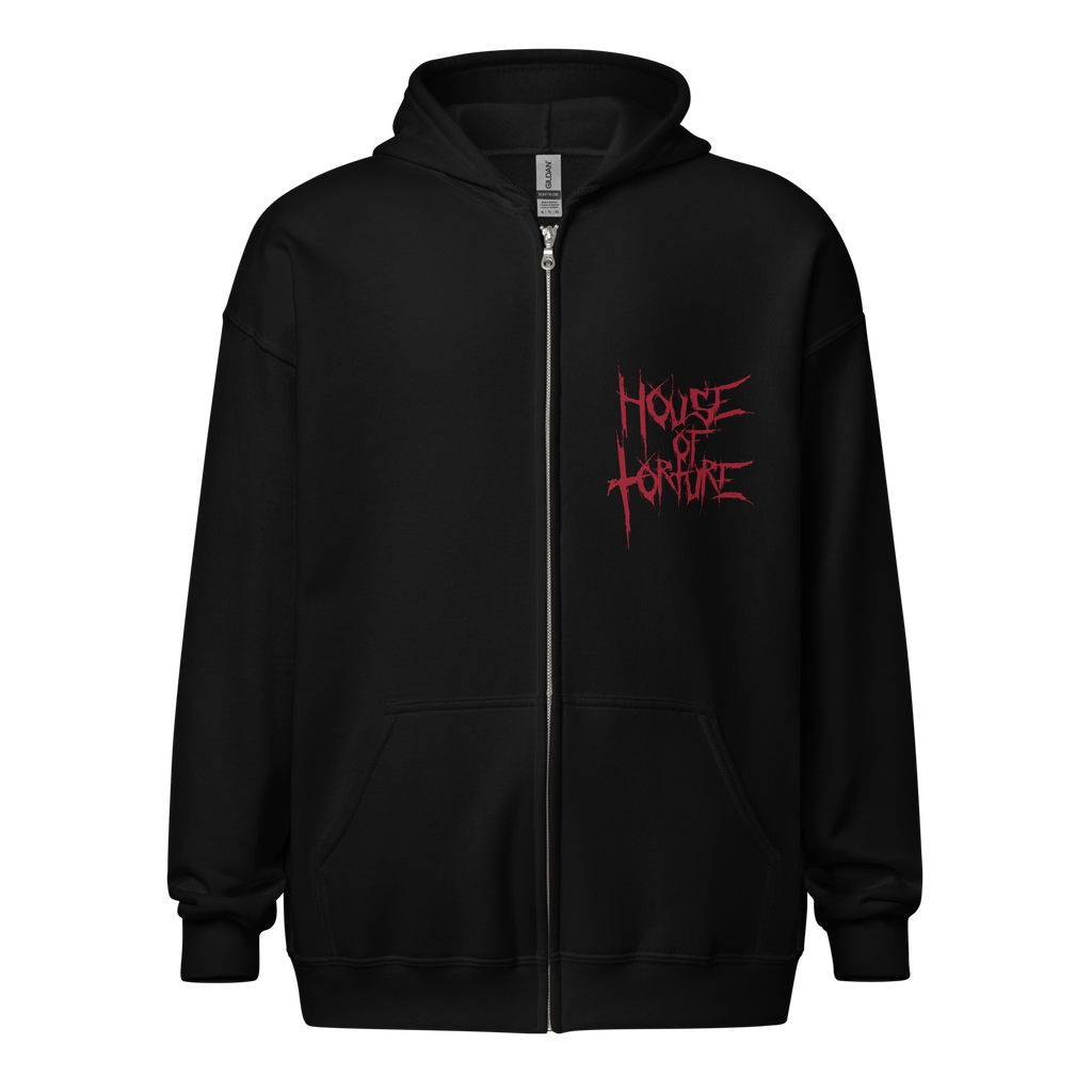 House of Torture - Red Moon Hoodie – TOKON SHOP Global - New Japan House of Torture - Red Moon Hoodie – TOKON SHOP Global - New Japan