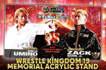 WK19 match commemorative acrylic stand: Zack Sabre Jr. vs. Umino Shota [Pre-Order]