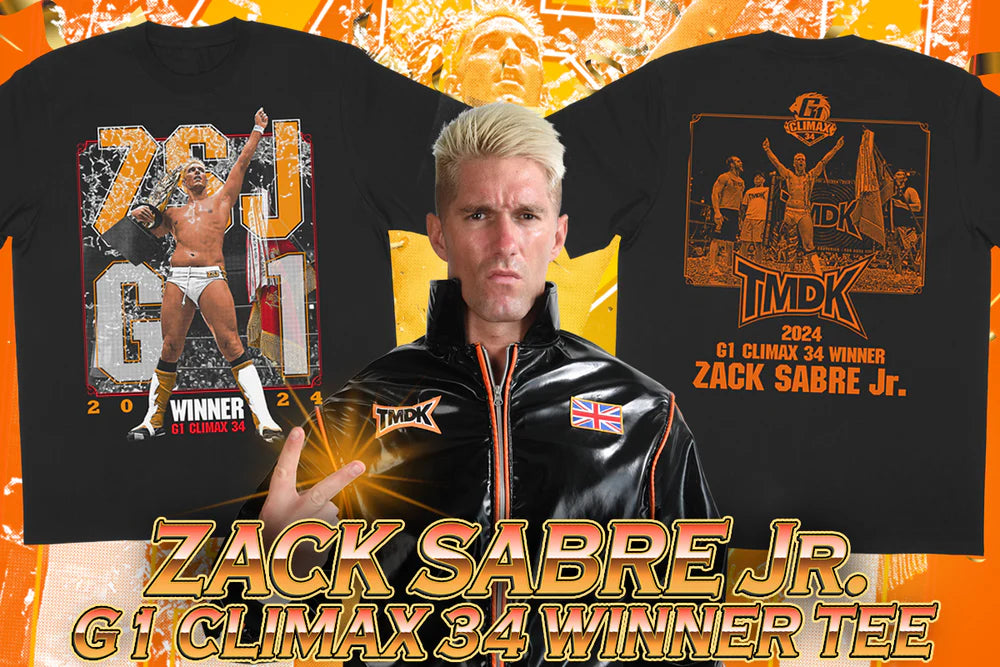 Zack Sabre Jr. - G1 Climax 34 Victory T-Shirt – TOKON SHOP Global Zack Sabre Jr. - G1 Climax 34 Victory T-Shirt – TOKON SHOP Global