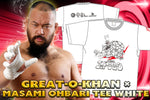 Great O-Khan x Masami Ohbari - NJPW Robotization T-shirt